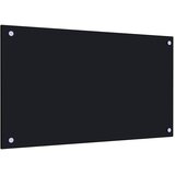  Kuhinjska zaštita od prskanja crna 70 x 40 cm kaljeno staklo | shoptok.hr