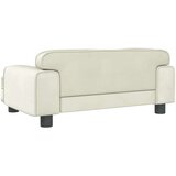 vidaXL Dječja fotelja krem 70 x 45 x 30 cm baršunasta | shoptok.hr