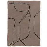 Smeđi periv pamučan tepih 100x140 cm Shadow –