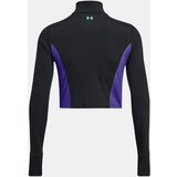 Under Armour Pjt Rck LetsGo Crop FZ Black and Purple Sports Crop Top Top | ePonuda.com