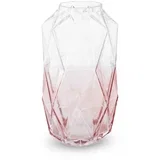 Rožnata steklena vaza (višina 28 cm) Brice –