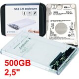 Gembird HDD 2.5 * 500GB SET USB 3.0 SATA eksterno kuciste + 500GB WD5000LUCX WD EE2-U3S9-6 (2090) | Eponuda.com