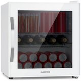 Klarstein beersafe l quartz, hladilnik, 47 litrov, 2 polici, panoramska steklena vrata, bel cene