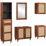 vidaXL Kupaonski namještaj s ladicama Zidne s vratima 5 pcs 38 x 33 x 160 cm Cijene