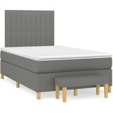  box spring s madracem tamnosivi 120 x 190 cm tkanina | shoptok.hr