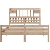 vidaXL Krevet s regalom za knjige bez madraca 140x200 cm od borovine | shoptok.hr