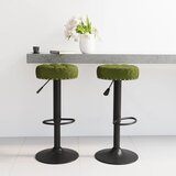 The Living Store Barski stolčki 2 kosa svetlo zelen žamet - Barski Stolček, (21835966) | Shoptok.si