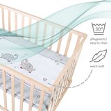 Roba Putni krevetić na kotačićima 100x75 cm u prirodnoj boji Jumbo Twins – | shoptok.hr