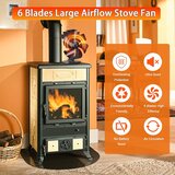 TOMERSUN 6-listni ventilator za peč na toploto | Shoptok.si