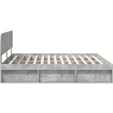  Konstrukcija postelje Beton 180 x 200 cm Masivno borovo les, (5000102999) | Shoptok.si