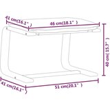  Tabure svjetlosivi 51 x 41 x 40 cm od tkanine | shoptok.hr