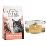 Wild Freedom suha mačja hrana 6,5 kg + WF Instinctive mokra mačja hrana 6 x 70 g po posebni ceni! - Adult "Whispering Woodlands" puran - recept brez žit 6,5 kg + Instinctive Wide Praries - piščanec 6 x 70 g Cijene