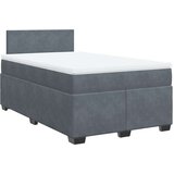  Krevet box spring s madracem tamnosivi 120 x 190 cm baršun | shoptok.hr