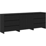  Kreveta s ladicama 3 pcs Crna 70 x 41 x 75 cm Konstruirano drvo | shoptok.hr