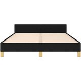  Okvir za krevet s uzglavljem crni 140x190 cm od tkanine | shoptok.hr