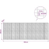  Gabion s žicom debljine 3,5 mm i mrežom 5x10 cm 550x10x200 cm Slike
