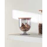 Madame coco Kutija sa drvenim poklopcem 900ml, 11.7x11.7x15.2cm, Svetlosiva | Eponuda.com