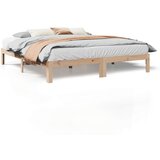 Maison Chic Posteljni okvir - Dvoposteljna postelja - Zakonska postelja brez vzmetnice 180x200 cm trdna borovina-J3353, (21773012) | Shoptok.si