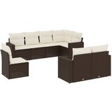  The Living Store Vrtna sedežna garnitura 8-delna z blazinami rjav poli ratan - Vrtna Sedežna Garniture, (21460071) | Shoptok.si