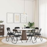  Sklopiva stolica 8 pcs Crna 48 x 44 x 78 cm Baršun | shoptok.hr