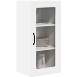 vidaXL Stenska kuhinjska omarica s polico 2 pcs Visok sijaj bela | Shoptok.si