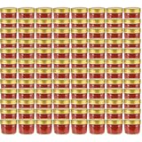  Staklenke za džem sa zlatnim poklopcima 96 kom 110 ml | shoptok.hr