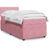 Box spring krevet s madracem ružičasti 80 x 200 cm baršunasti Cijene