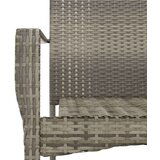  5-dijelni vrtni blagovaonski set crno-sivi od poliratana | shoptok.hr