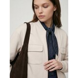 Sinsay Bluza na kopčanje s dodatkom viskoze i džepovima soft touch | shoptok.hr