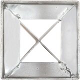 vidaXL Šiljci za tlo 2 kom srebrni 12 x 12 x 89 cm pocinčani čelik | shoptok.hr