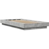  Okvir kreveta boja betona 90 x 190 cm od konstruiranog drva | shoptok.hr