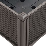  Vrtna sadilica s rešetkom smeđa 160 x 40 x 142 cm PP | shoptok.hr