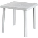  Miza (d 75 x š 75 cm, PVC, bela) Cene