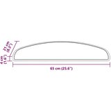 vidaXL Samoljepljivi stepenasti ulošci 15 pcs Smeđa 65 x 21 x 4 cm | shoptok.hr