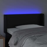  Uzglavlje crno 83x16x78/88 cm od umjetne kože | shoptok.hr