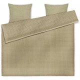 JUNA Zelena/rožnata podaljšana posteljnina za zakonsko posteljo iz krepa 200x220 cm Bæk&Bølge –