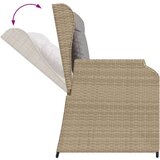  7-dijelna vrtna garnitura s jastucima bež od poliratana | shoptok.hr