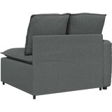  Modularni kauč s naslonom za ruke i jastucima tamno sivi 100 cm | Shoptok.si