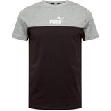 Puma ESS + BLOCK TEE Mu&scaron;ka majica, crna, veličina cijene