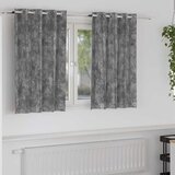  Baršunaste zavjese sa zavjesama 2 pcs Siva 140 x 140 cm Baršun | shoptok.hr