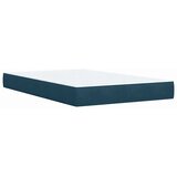 Box spring krevet s madracem tamnoplavi 120 x 200 cm baršunasti | shoptok.hr