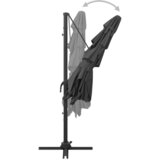  Vrtni suncobran s 4 razine i stupom 250 x 250 cm antracit | shoptok.hr
