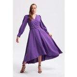 Gusto Long Dress - Purple cene
