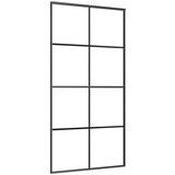 vidaXL Klizna vrata s priborom 102,5x205 cm od stakla ESG i aluminija | shoptok.hr