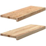 vidaXL Prozorske klupice 2 kom 70x25x2 cm netretirane masivne hrast | shoptok.hr