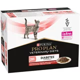 Purina Pro Plan Veterinary Diets Feline DM ST/OX-Diabetes Management govedina - 10 x 85 g