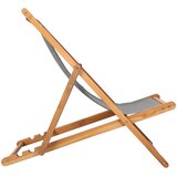  Ležaljka Svjetlosiva Čvrsto teak drvo | shoptok.hr