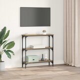  Konzolna stolica s policom Umjetnički hrast 75 x 22,5 x 75 cm | Eponuda.com