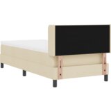Box Postelja z vzmetnico z vzmetnico krema 200 x 100 cm Poliester, (5000128060) | Shoptok.si
