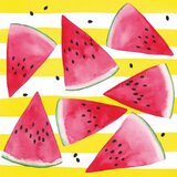 PPD Papperproducts Design Melon & Stripe - Salvete - Melon and Stripe, 33x33 cm | Eponuda.com